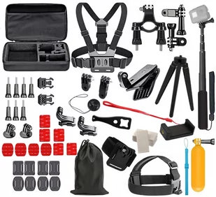 ZESTAW 63W1 AKCESORIA DO GOPRO HERO 10 9 8 7 6 5 - Akcesoria do kamer sportowych ZESTAW 63W1 AKCESORIA DO GOPRO HERO 10 9 8 7 6 5 - Akcesoria do kamer sportowych - miniaturka - grafika 1
