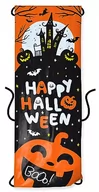 Firany i zasłony dla dzieci - Folat 23864 23864-Happy Booo dekoracyjna zasłona na drzwi 'Happy Figurki, duch, dynia, kot, czarownica, nietoperz, czarny, pomarańczowy, na Halloween, imprezę, dla dzieci, wielokolorowa - miniaturka - grafika 1