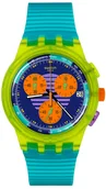 Zegarki męskie - Zegarek Swatch SUSJ404 SWATCH NEON WAVE - miniaturka - grafika 1