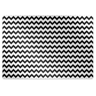 Podkładka pod krzesło obrotowe Czarny szlaczek 120x90 cm - Podnóżki, podpórki, podkładki - miniaturka - grafika 1