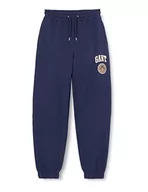 Spodnie damskie - GANT Damskie spodnie dresowe D1. Crest Shield Sweat Pants spodnie rekreacyjne, Classic Blue, XL - miniaturka - grafika 1