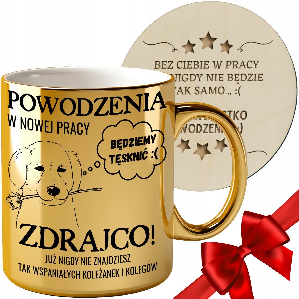 KUBEK NA POŻEGNANIE KOLEGI Z PRACY ODEJŚCIE KOLEŻANKI PREZENT PIES PIESEK