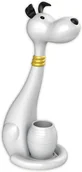 Lampy stojące - Biała lampka LED biurkowa dla dzieci piesek H9-C34 - miniaturka - grafika 1