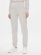 Spodnie sportowe damskie - Calvin Klein Spodnie dresowe Metallic Micro Logo Jogger K20K206965 Beżowy Regular Fit - miniaturka - grafika 1