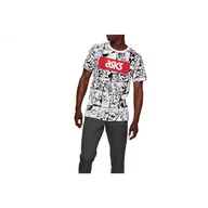 Koszulki sportowe męskie - T-shirt sportowy z krótkim rękawem męski Asics TF M Graphic SS 1 Tee - miniaturka - grafika 1