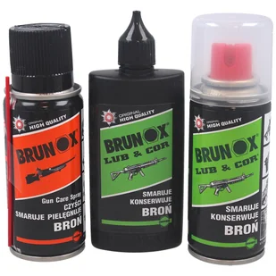 Zestaw do broni Fobus Wycior & Brunox: 2x Lub&Cor, Gun Care (GUN SET3) - Konserwacja broni - miniaturka - grafika 1