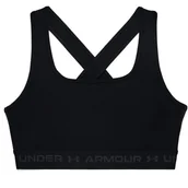 Bielizna sportowa damska - Biustonosz damski Under Armour  Crossback Mid Bra-BLK XS - miniaturka - grafika 1
