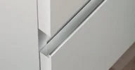 Zawiasy, okucia i inne akcesoria - Uchwyt meblowy krawędziowy Grada 297 Aluminiowy biały - miniaturka - grafika 1