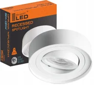 Lampy sufitowe - Oprawa Podtynkowa Halogenowa Tuba Led GU10 Biała - miniaturka - grafika 1