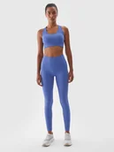 Biustonosze - Biustonosz treningowy z niskim wsparciem 4F 4F 4FWAW24USBAF141-31S Niebieski - miniaturka - grafika 1