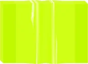 Szkolne artykuły papiernicze - Biurfol Okładka A4 na zeszyt PVC krystaliczna neon 10szt - miniaturka - grafika 1