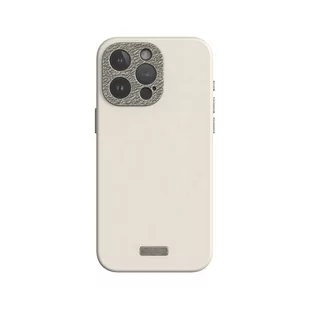 Moshi Napa MagSafe - Skórzane etui iPhone 15 Pro (Eggnog White) - Pozostałe akcesoria do telefonów - miniaturka - grafika 1