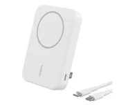 Powerbanki - Belkin BPD008BTWH BoostCharge Pro Magnetic 10000mAh,15W Qi2, MagSafe Biały - miniaturka - grafika 1