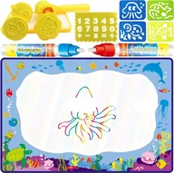 Maty edukacyjne - MATA WODNA DO MALOWANIA + PIECZĄTKI I FORMY AP-S6 - miniaturka - grafika 1