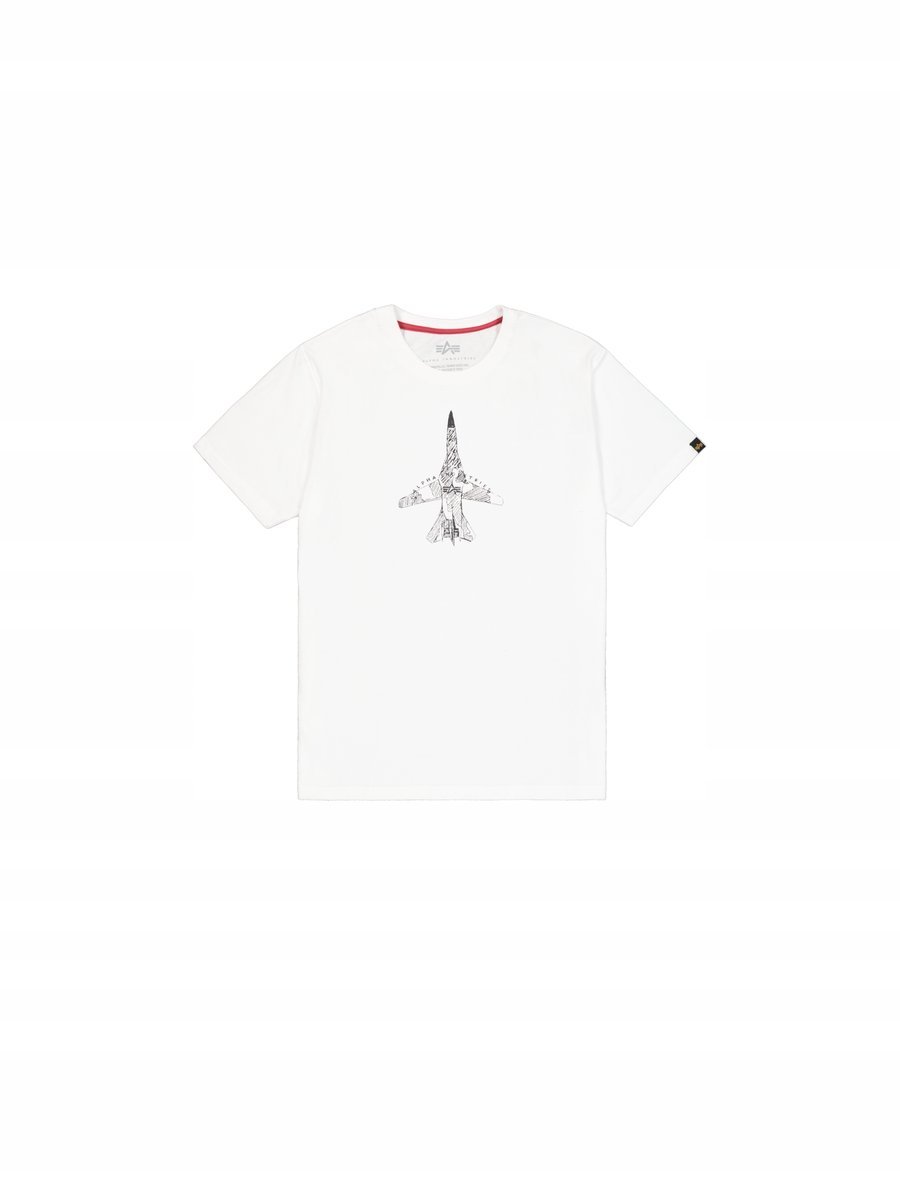 Alpha Industries T-shirt Air Force Sketch (266548) biały L