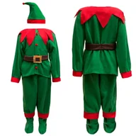 Stroje karnawałowe - Strój Przebranie Elf Skrzat 130/140 Święta - miniaturka - grafika 1