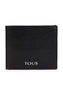 Portfele - Tous portfel skórzany męski kolor czarny - miniaturka - grafika 1