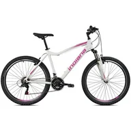 Rowery - Rower górski MTB INDIANA X-Pulser 1.6 D17 26 cali damski Biało-różowy - miniaturka - grafika 1
