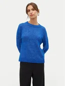 Swetry damskie - Vero Moda Sweter Filuca 10298674 Niebieski Regular Fit - miniaturka - grafika 1