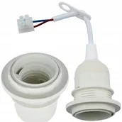 Pozostałe akcesoria sieciowe - Oprawka Remontowa Budowlana na Żarówke E27 Prowizorka z Przewodem i Kostką Zaciskową - miniaturka - grafika 1