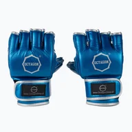 Rękawice bokserskie - Rękawice grapplingowe Octagon MMA metallic blue - miniaturka - grafika 1