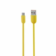 Kable USB - Kabel VIDVIE CB495 USB/Micro 2.4A, 1.2m żółty - miniaturka - grafika 1