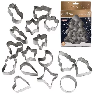 La Cucina Wykrawacze do ciastek pierników świąteczne foremki święta Boże Narodzenie 16 elementów 259109 - Formy do ciast - miniaturka - grafika 1