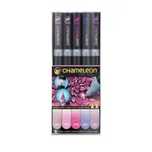 Dekoratorstwo - Markery komplet 5 floral tones set CHAMELEON CT0512UK - miniaturka - grafika 1