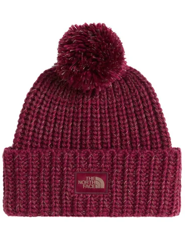 Czapka zimowa The North Face Cozy Chunky Cabin Beanie - burgundy crush / utility brown / cardinal red / deep burgundy