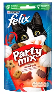 Purina Felix Purina Party Mix Mixed Grill 60g 7406-uniw - Suplementy i witaminy dla kotów - miniaturka - grafika 1