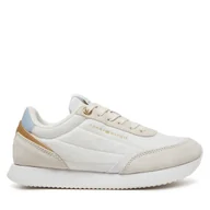 Sneakersy damskie - Sneakersy Tommy Hilfiger Essential Runner FW0FW08332 Biały - miniaturka - grafika 1