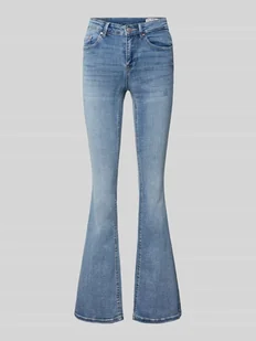 Jeansy z poszerzaną nogawką o kroju slim fit z mieszanki bawełny model ‘FLASH’ - Spodnie damskie - miniaturka - grafika 1