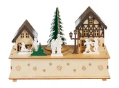 Oświetlenie świąteczne - LIVARNO home Drewniana wioska zimowa z oświetleniem LED (Świąteczna ulica) - miniaturka - grafika 1