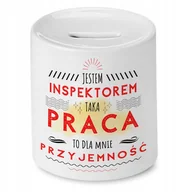 Skarbonki - Skarbonka Dla Inspektora na Urodziny na Prezent z Nadrukiem ze Zdjęciem - miniaturka - grafika 1