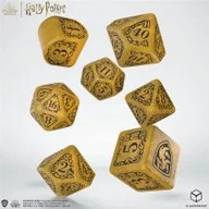 Akcesoria do gier planszowych - Harry Potter: Zestaw kości - Modern Hufflepuff - Żółty Q-Workshop - miniaturka - grafika 1