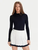 Swetry damskie - Lacoste Sweter AF4189 Granatowy Slim Fit - miniaturka - grafika 1