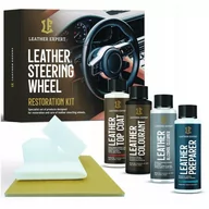 Kosmetyki samochodowe - Leather Expert Leather Steering Wheel Kit Black 4x50ml (zestaw) - renowacja skóry kierownicy - miniaturka - grafika 1