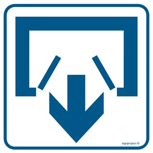RA068 WYJŚCIE, FN - FOLIA SAMOPRZYLEPNA; (300X300MM) - Systemy ekspozycyjne i znaki informacyjne - miniaturka - grafika 1