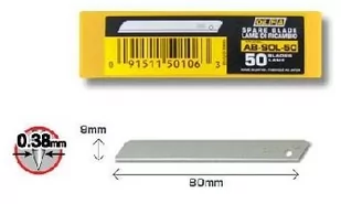 Olfa Ostrze zapasowe AB-SOL-50 9mm 50szt - Nożyki biurowe - miniaturka - grafika 1