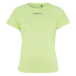 Damska Koszulka z krótkim rękawem CRAFT CORE ESSENCE SS TEE 2 W 1915291-507000 – Zielony - Koszulki i topy damskie - miniaturka - grafika 1