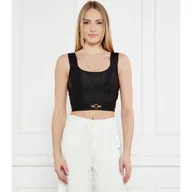 Koszulki i topy damskie - Just Cavalli Top Cropped Fit - miniaturka - grafika 1