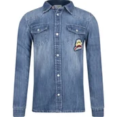 Bluzki dla chłopców - Guess Koszula | Regular Fit | denim - miniaturka - grafika 1