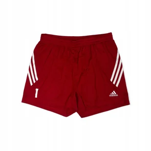 Spodenki czerwone szorty męskie siatka ADIDAS M - Spodenki męskie - miniaturka - grafika 1