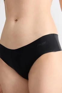 2 sztuki bezszwowych majtek Sloggi Zero Microfibre Hipster czarne L - Majtki damskie - miniaturka - grafika 1