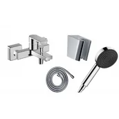 Zestawy prysznicowe - HANSGROHE 71450000 + 28331000 + 24121000 + 28276000 Zestaw prysznicowy ścienny Hansgrohe Vernis Shape chrom - miniaturka - grafika 1