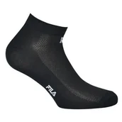 Skarpetki damskie - FILA, Skarpety sportowe, Invisible plain socks, 3-pack, F1735, czarne, rozmiar 35/38 - miniaturka - grafika 1