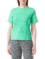Koszulki i topy damskie - s.Oliver BLACK LABEL T-shirt damski, krótki rękaw, zielony, 40 - miniaturka - grafika 1