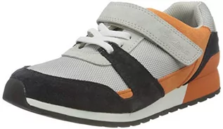 Buty dla dziewczynek - Clarks Sneakersy dziewczęce Retro Run K, szary - szary - 31 EU - grafika 1