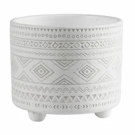 Donice - Osłonka terrakota EVERT 17 x 17 x 15 cm biała - miniaturka - grafika 1