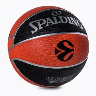 Piłka do koszykówki Spalding Euroleague TF-150 Legacy pomarańczowo-czarna 84506Z - Koszykówka - miniaturka - grafika 1